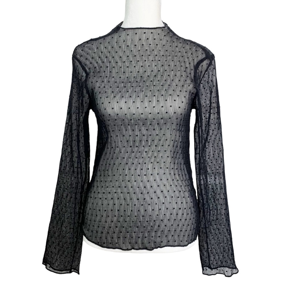 Anthropologie bishop + young Jane Funnel Neck Top Women’s S *Flaw